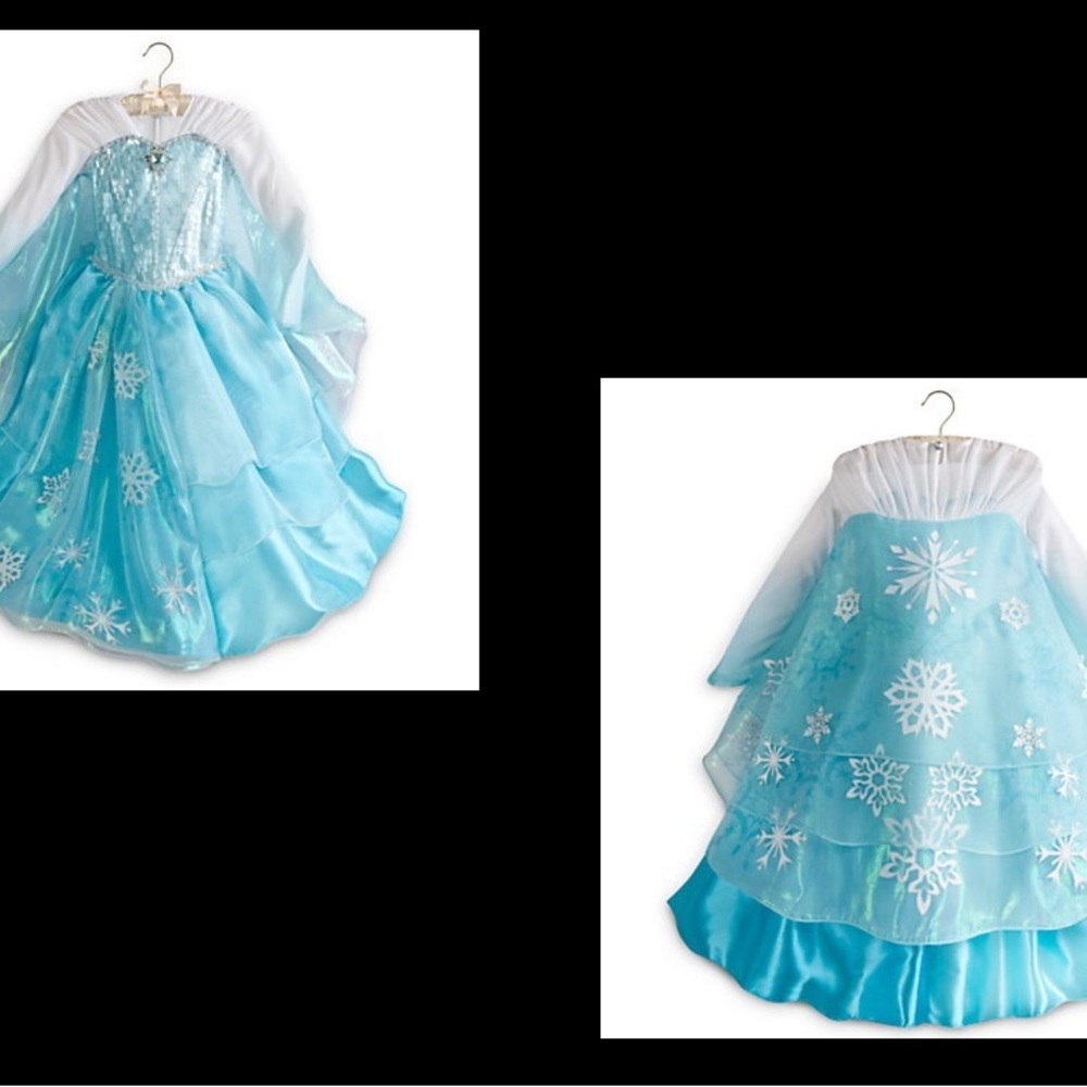 Elsa Dress Deluxe Costume 7/8 Official Disney Store Limited Edition
